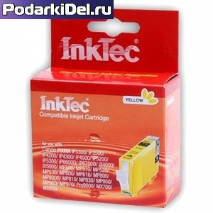 Струйный картридж Canon CLI-8Y Yellow, InkTec Струйный картридж Canon CLI-8Y Yellow, InkTec