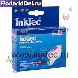 Струйный картридж Epson T1713 Magenta, InkTec Струйный картридж Epson T1713 Magenta, InkTec