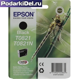 Картридж Epson T0821 ч.ор., цвета в ассортименте Картридж Epson T0821 ч.ор., цвета в ассортименте
